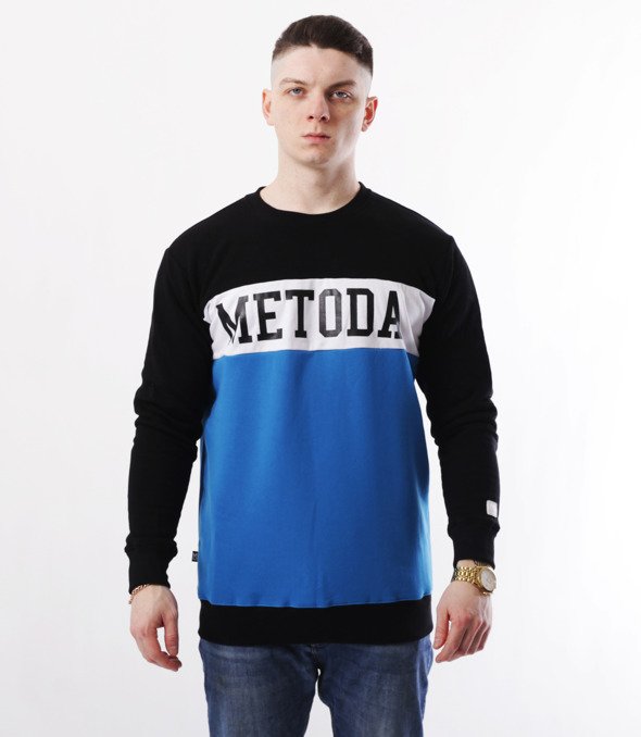 METODA -3 Colors Bluza Czarno Niebieska