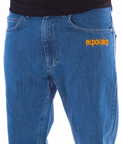 El Polako-EP Basic Slim Jeans Spodnie Jasne Spranie