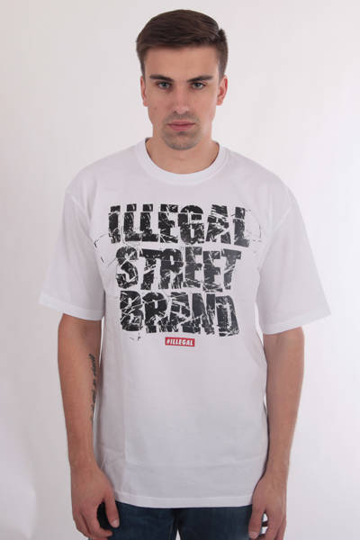 Illegal Street Brand T-Shirt Biały