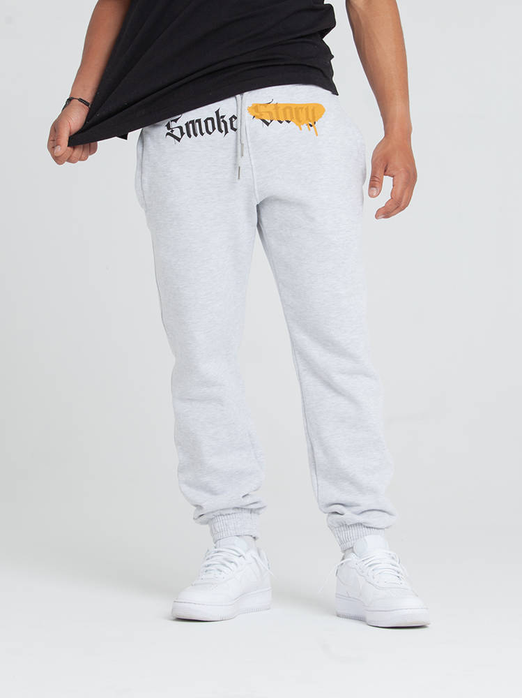 Smoke Story SMOKE ##### Spodnie Dresowe Regular Szary