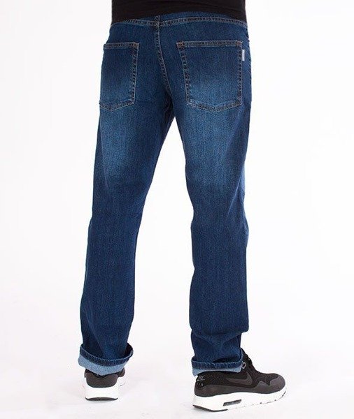 SmokeStory-Classic Slim Jeans Spodnie Wycierane