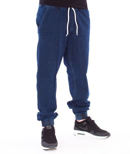 SmokeStory-Tag Jeans Jogger Regular Guma Spodnie Medium Blue