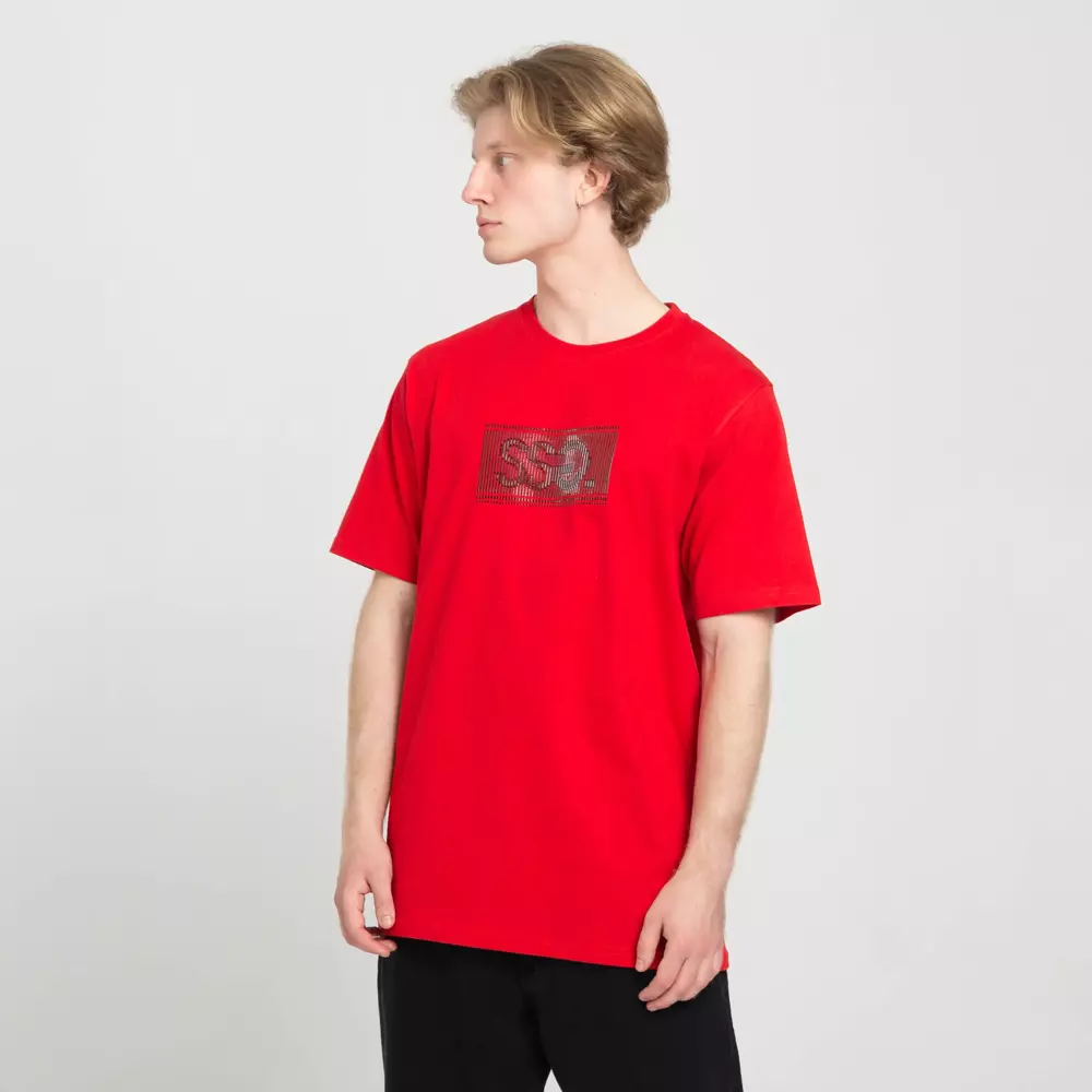 T-Shirt Smoke Story SSG 3D Gel Logo Czerwony