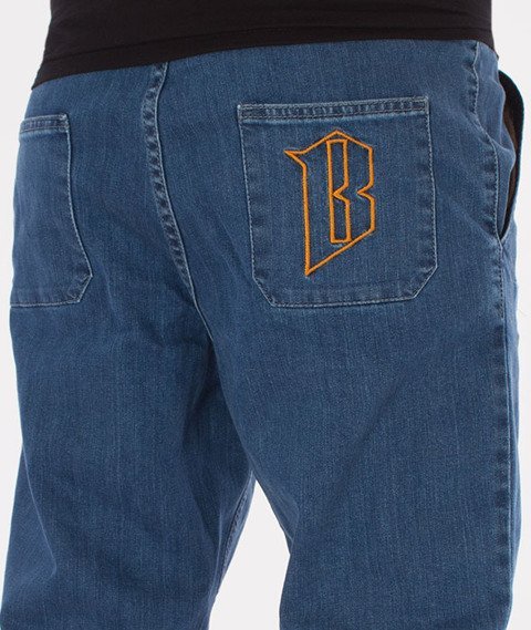 Biuro Ochrony Rapu-Jogger Fit Guma Strecz Spodnie B Outline Light Jeans
