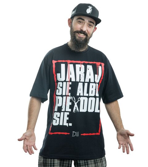 Demonologia JARAJ SIĘ T-Shirt Czarny