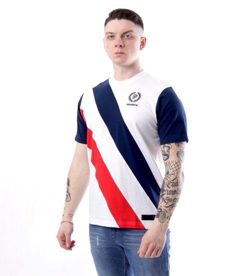 Patriotic-Laur Cross LineT-shirt Biały