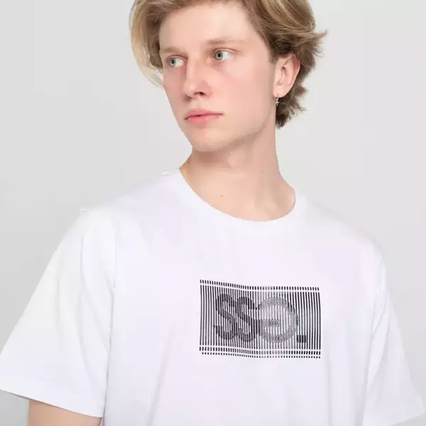 T-Shirt Smoke Story SSG 3D Gel Logo Biały
